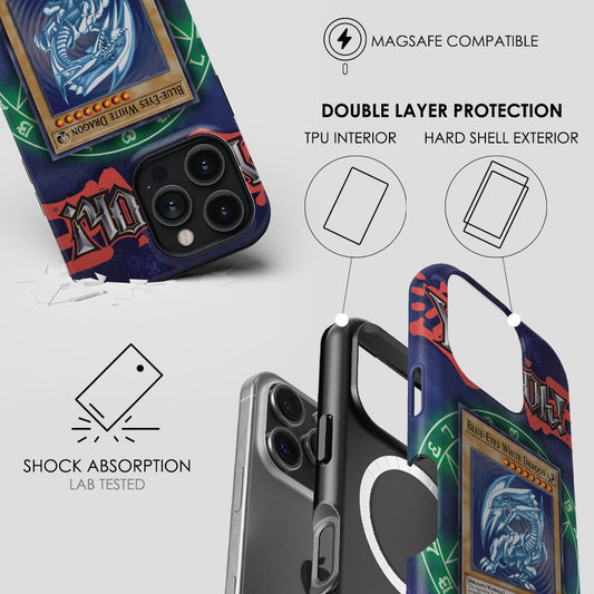 Blue Eyes White Dragon Case-Tough MagSafe
