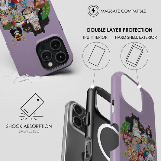 Chibi Straw Hat Pirates-Tough MagSafe