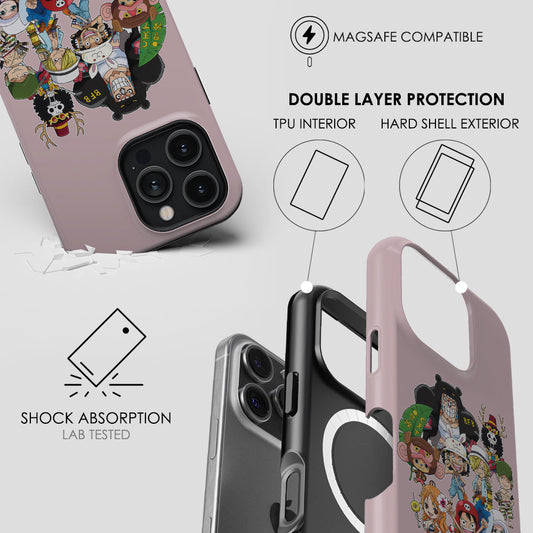 Chibi Straw Hat Pirates-Tough MagSafe