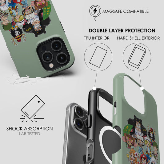 Chibi Straw Hat Pirates-Tough MagSafe