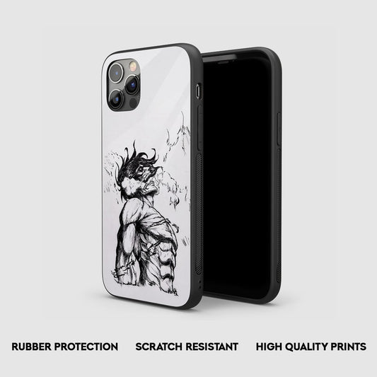 Eren Titan Sketch Silicone Armored Phone Case