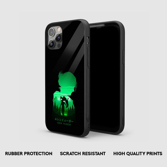 Eren Yeager Silhouette Silicone Armored Phone Case