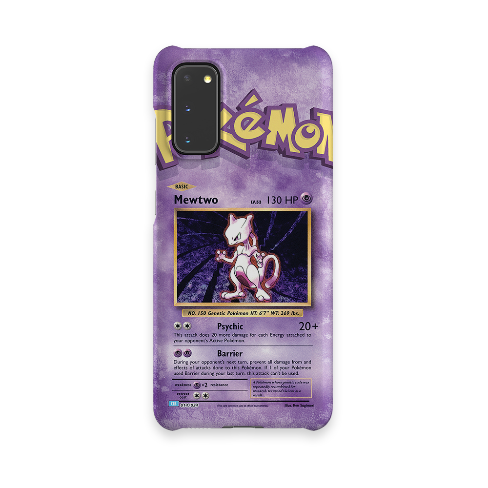 Mewtwo Base set-Slim phone case by Anime Phone Cover